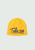 Yellow Cursive Logo Beanie