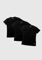 Cursive Black Pack Of Tees 3 Pack