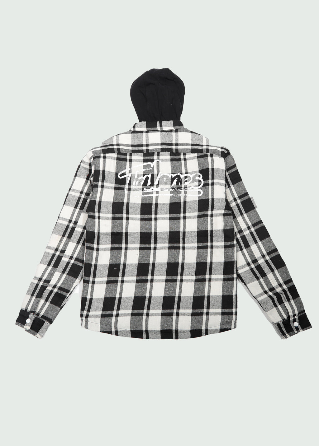 Cursive Logo Flannel Black