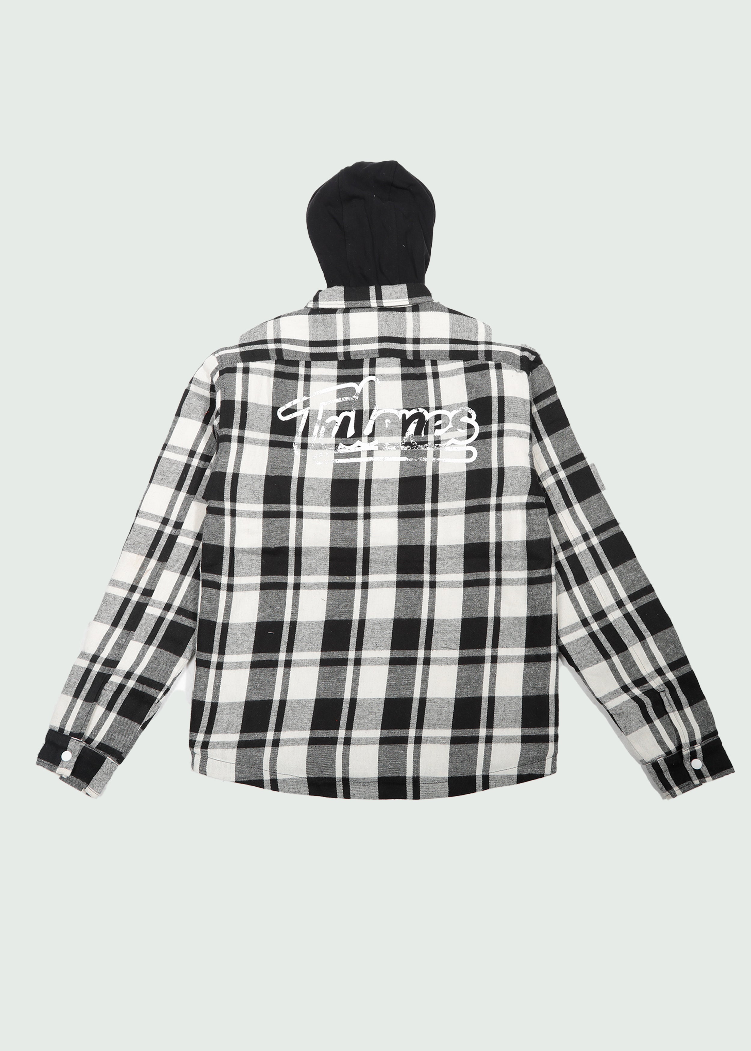 Cursive Logo Flannel Black
