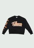Orange October Crewneck Black