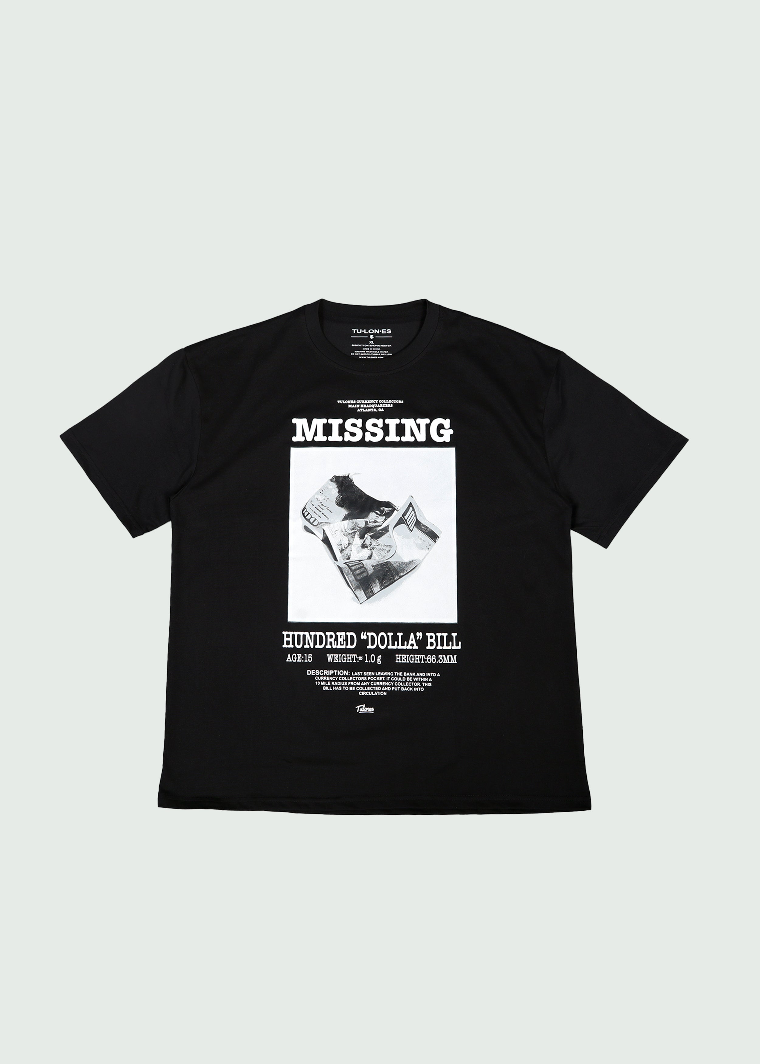 Missing Dolla T-shirt Black Main image
