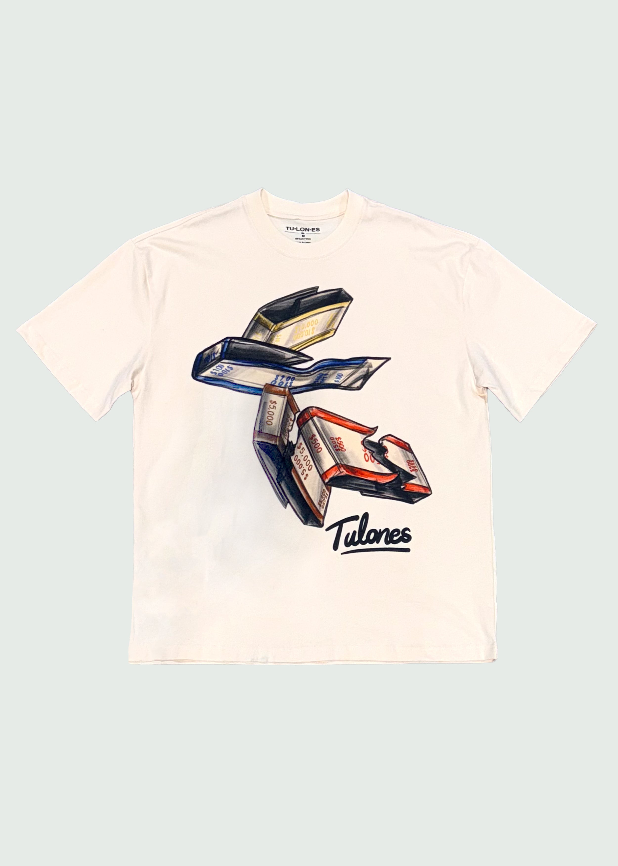 Bank Strap T-shirt Tan Main image