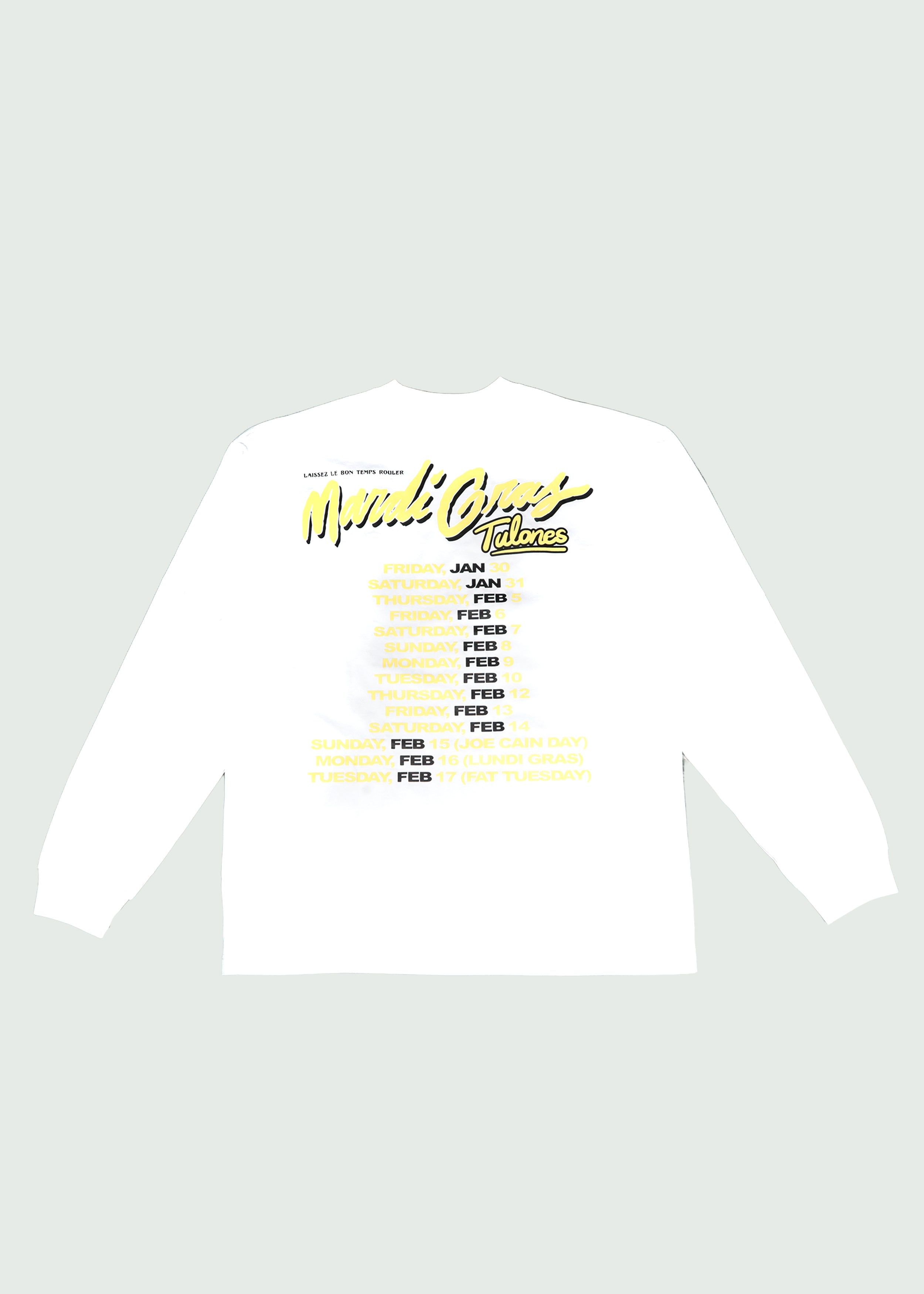 Mardi Gras Tour T-shirt White