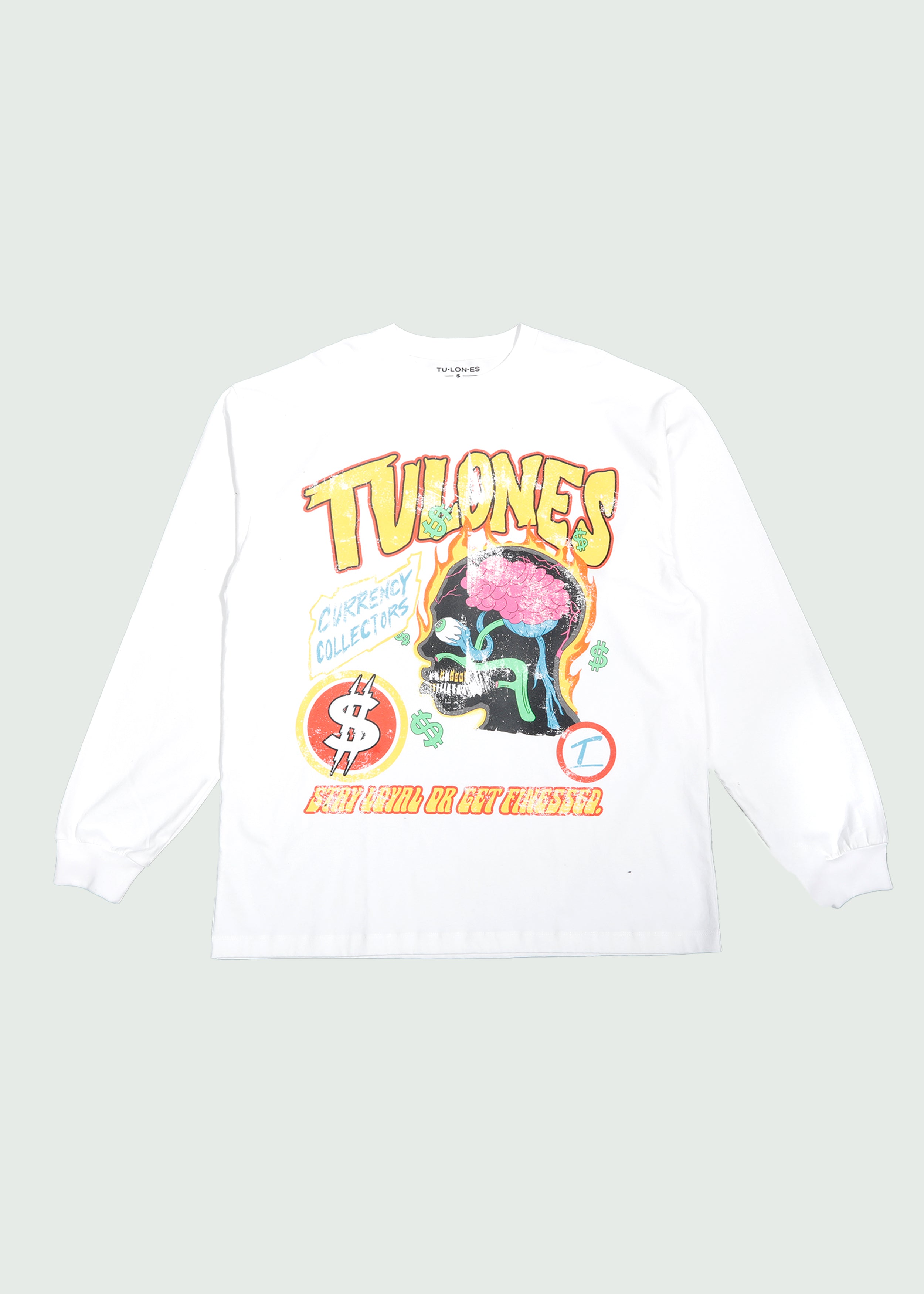 Money On My Mind Long-Sleeve T-shirt White Main image
