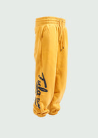 Cursive Logo Joggers Dark Yellow
