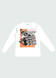 Eyes On Currency Long Sleeve T-Shirt White