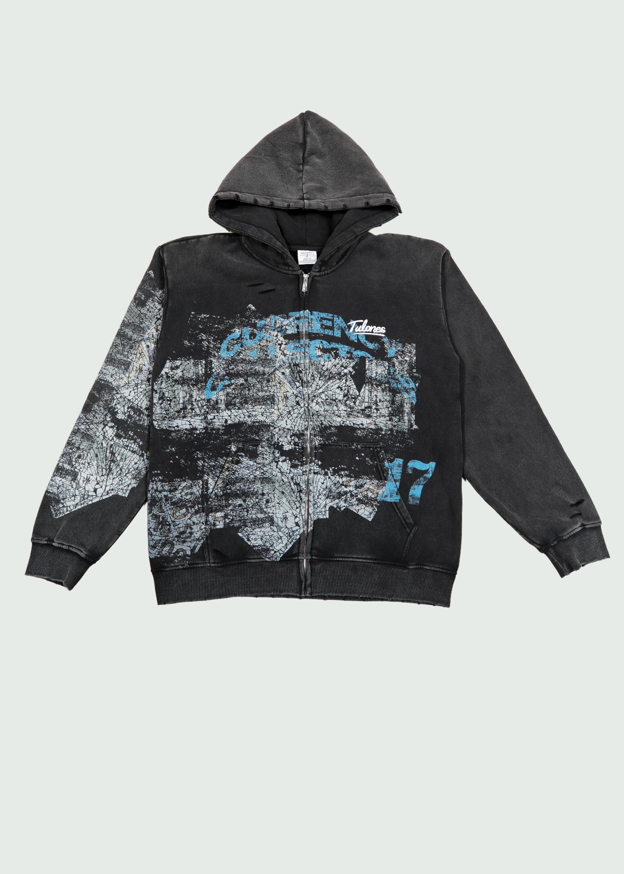 Rugged Zip-Up Hoodie Black