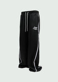 Stacked Currency Track Pants Black