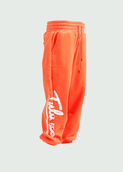 Cursive Logo Joggers Orange