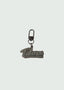 Black Cursive Logo Keychain