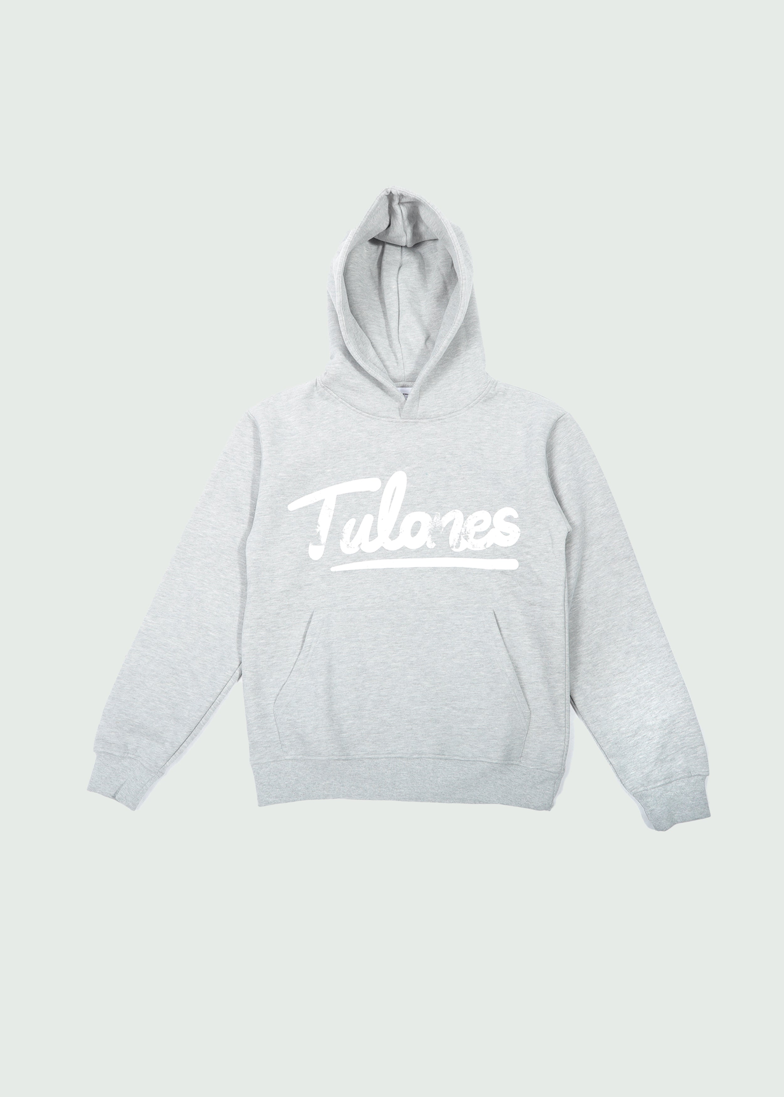 Cursive Logo Hoodie Grey