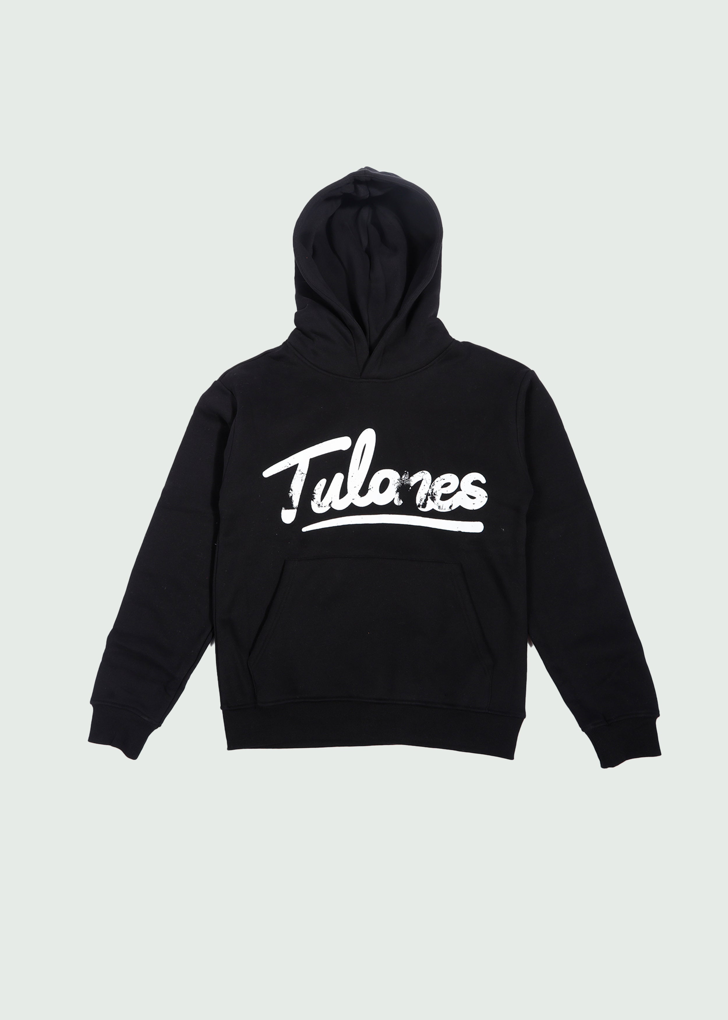 Cursive Logo Hoodie Black/White