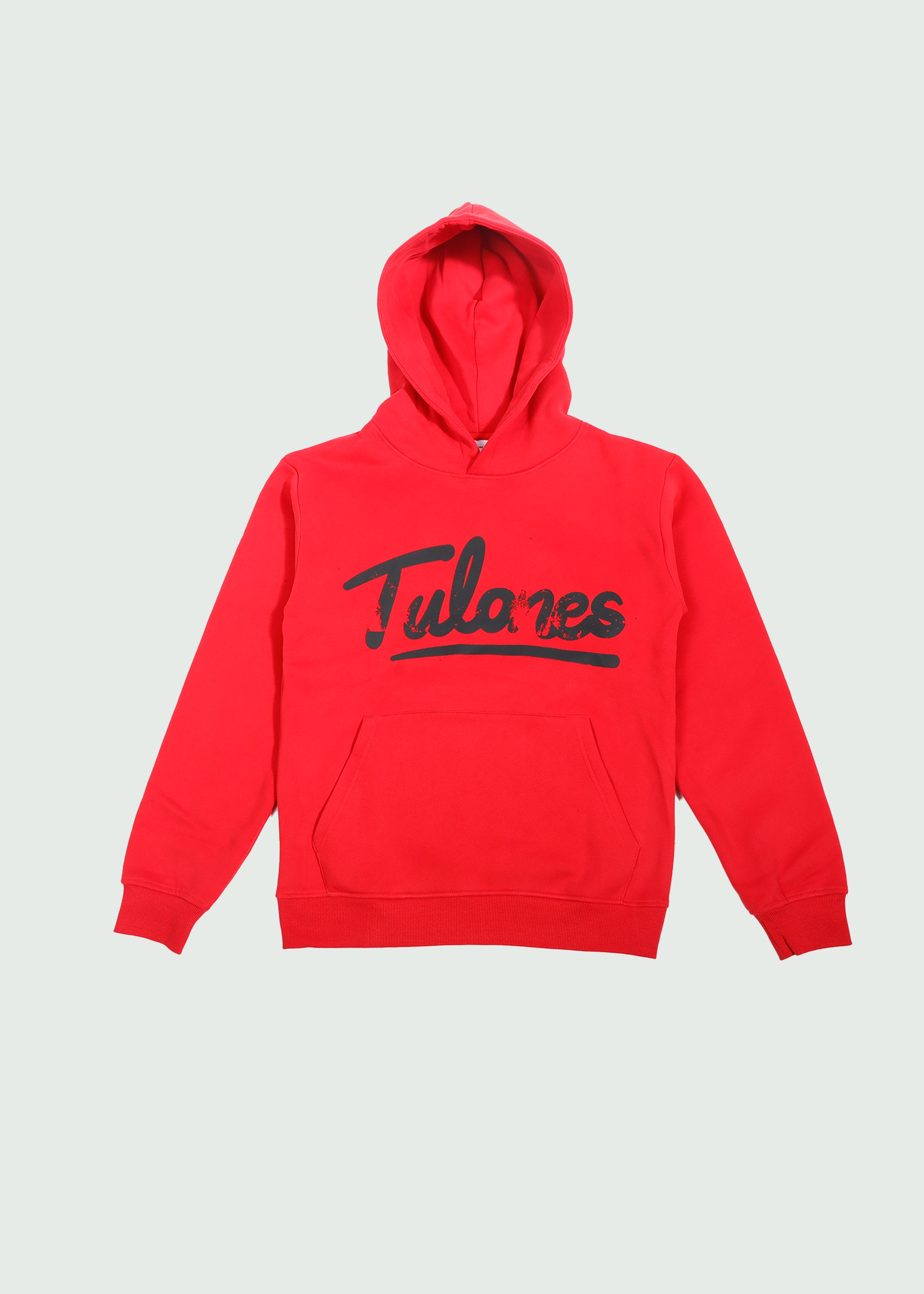 Cursive Logo Hoodie Red Main image
