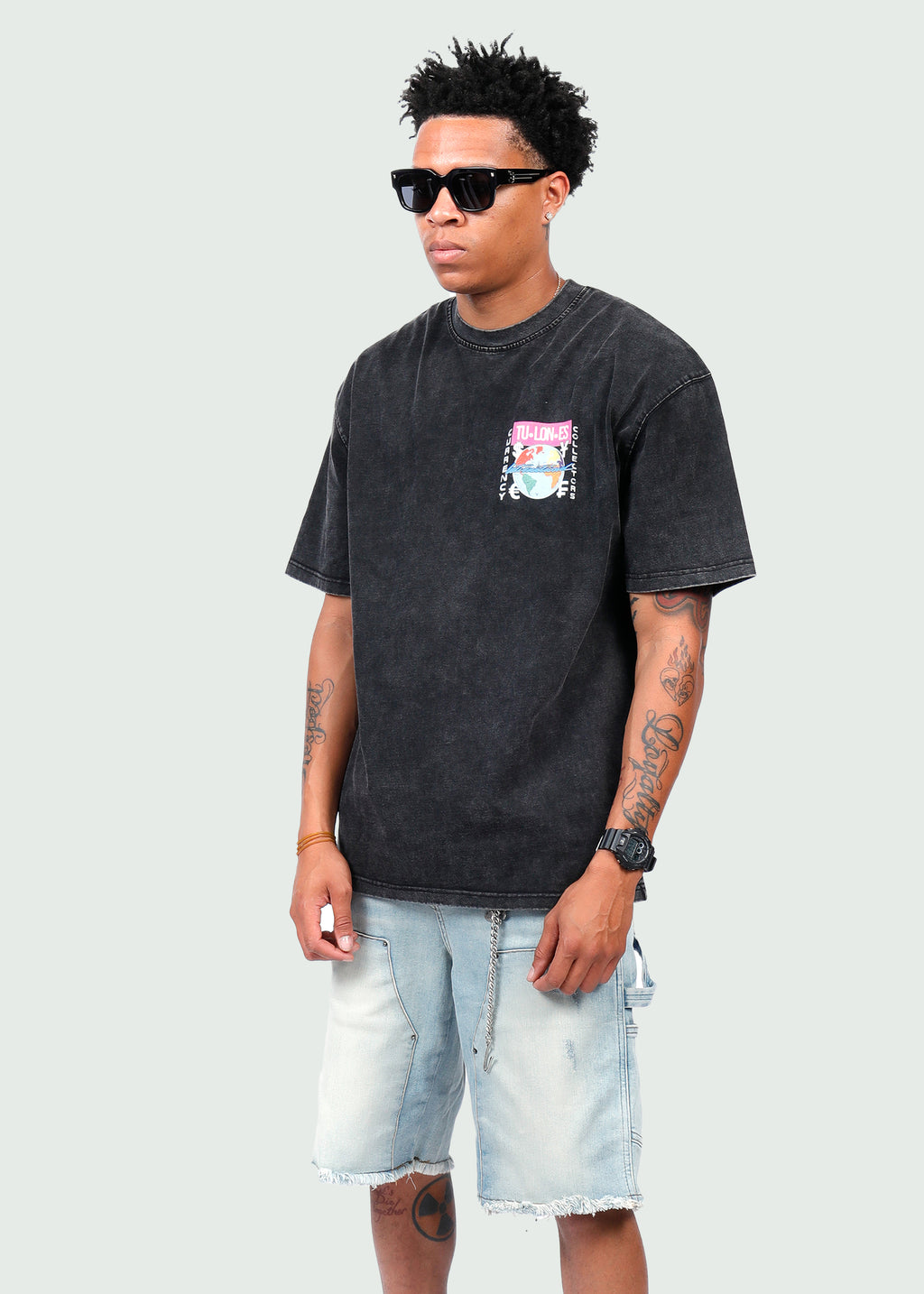 Light Fade Jean Shorts