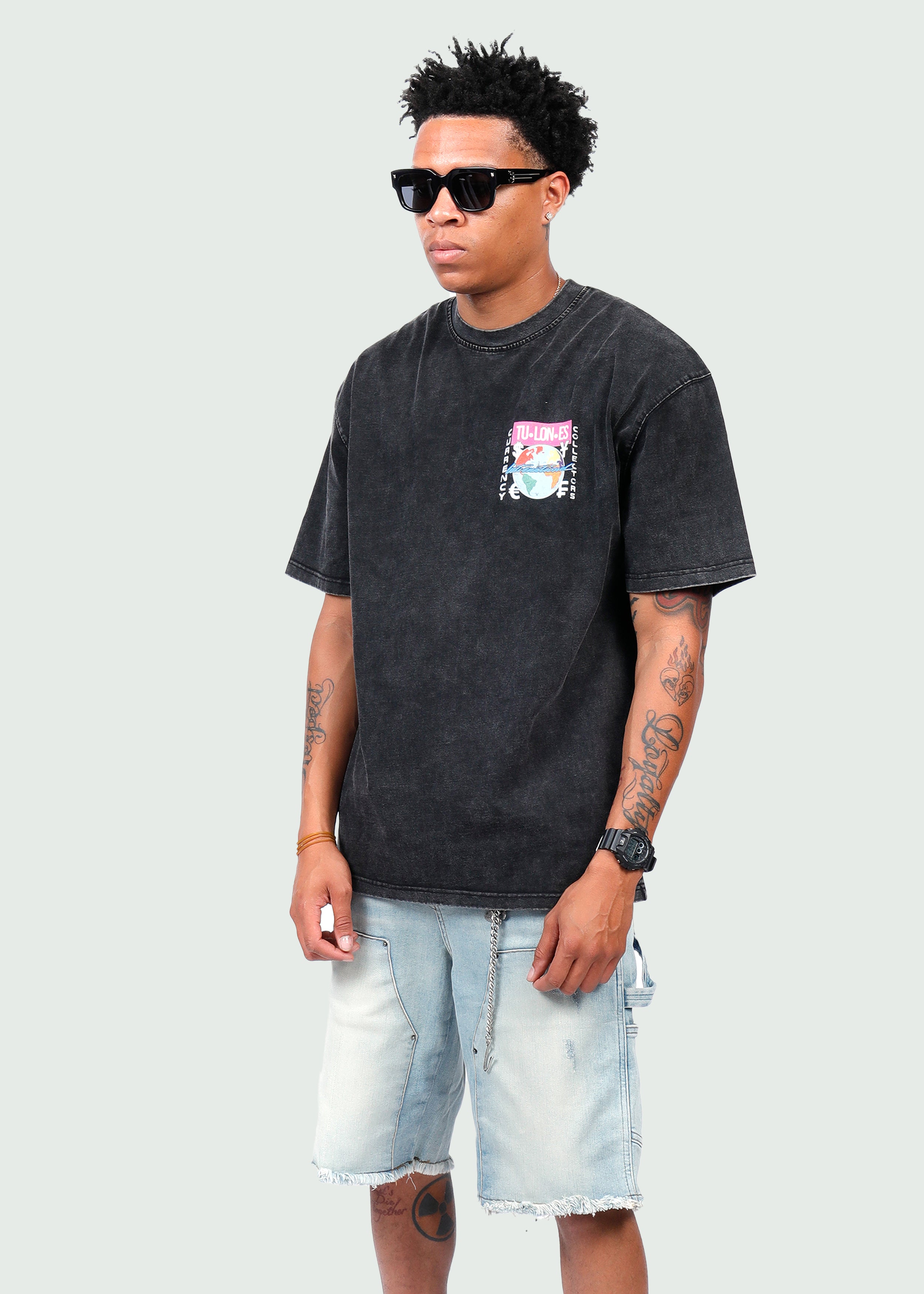 Light Fade Jean Shorts