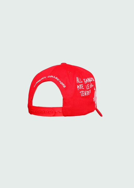 Bank Note Hat Red