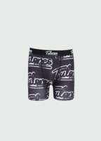 Ovesized Cursive Logo Brief 3-Pack Black