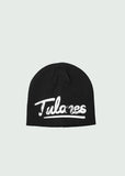 Black/White Cursive Logo Beanie