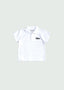 Cursive Polo Kids White