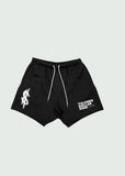 Dollar Sign Cotton Shorts Black
