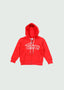 Cursive Zip-Up Hoodie Kids Red