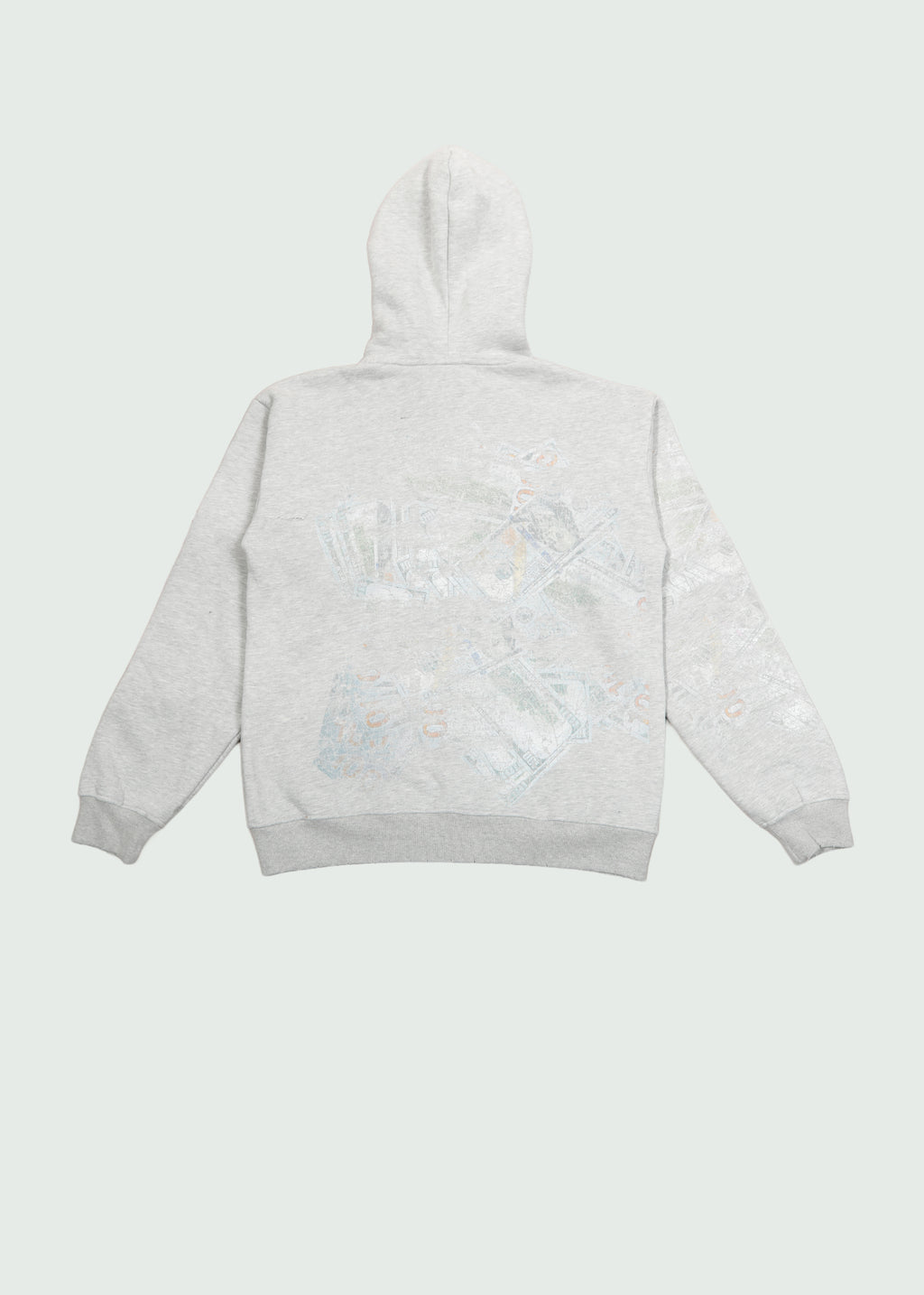 Rugged Zip-Up Hoodie Grey
