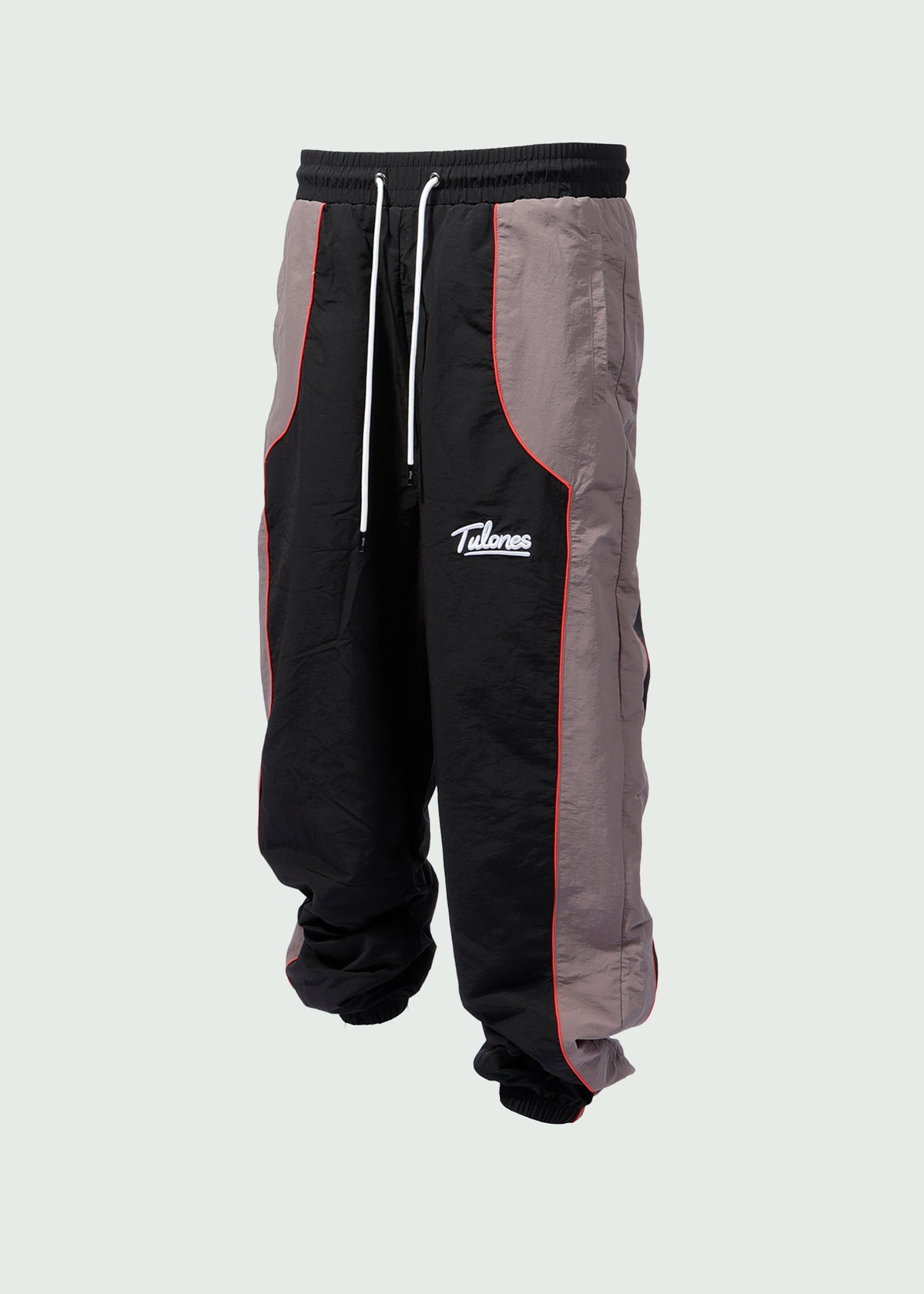 Full Cursive Nylon Pants Grey Main image
