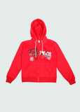 Mashed Up Hoodie Red