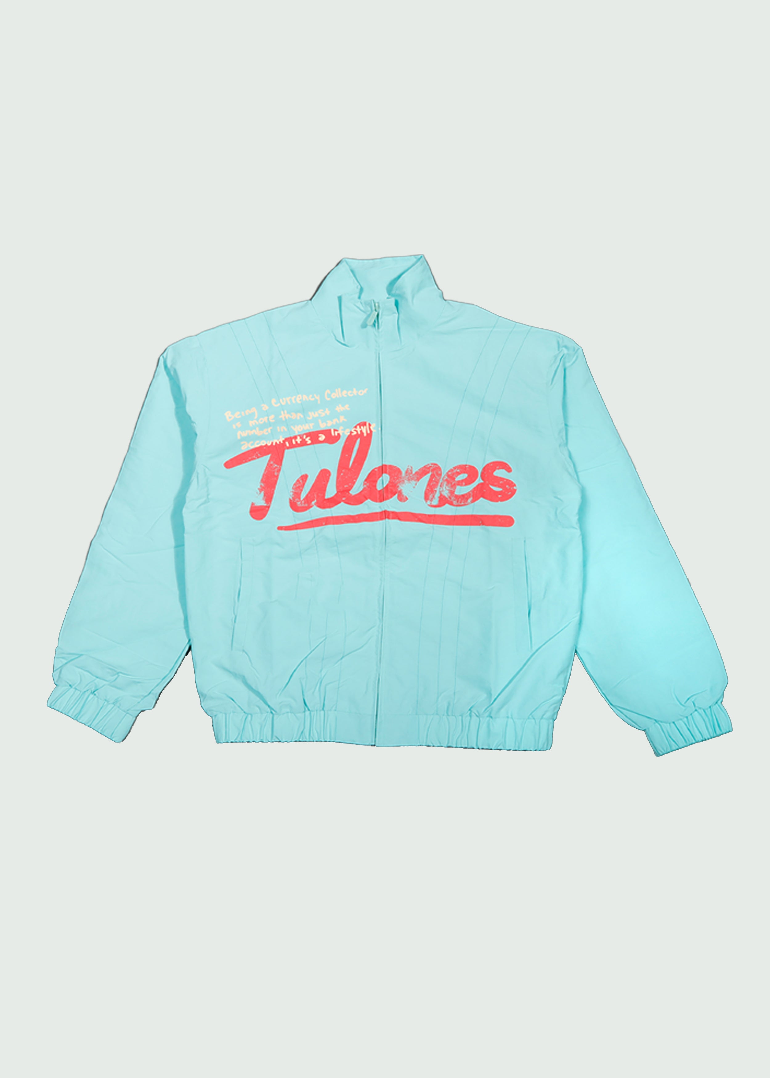 Two Stripe Nylon Jacket Blue Main image