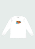 Spray Paint Long Sleeve T-Shirt White