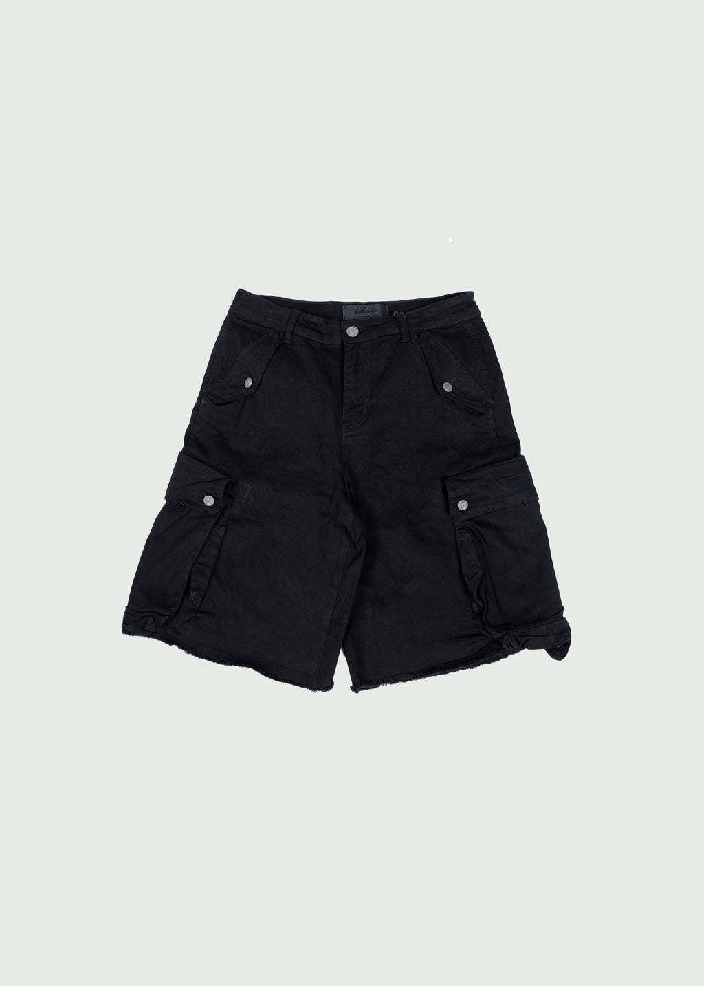 Baggy Black Cargo Shorts
