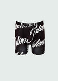 Black Tulones Big Script Briefs