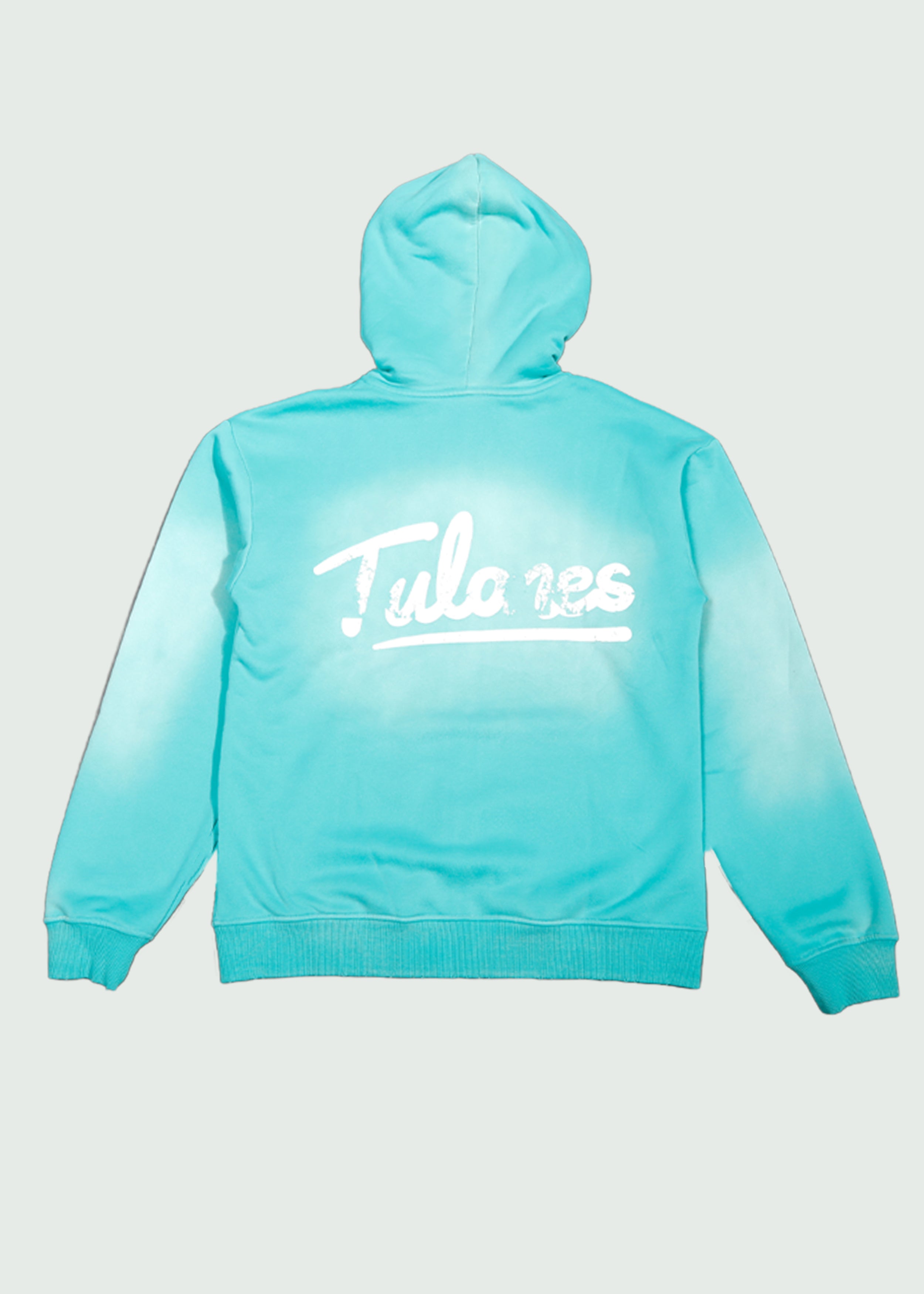 Cursive Zip-Up Hoodie Green Secondary image