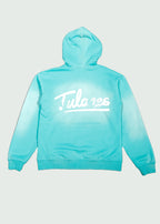 Cursive Zip-Up Hoodie Green