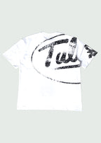 Circled Cursive T-shirt White