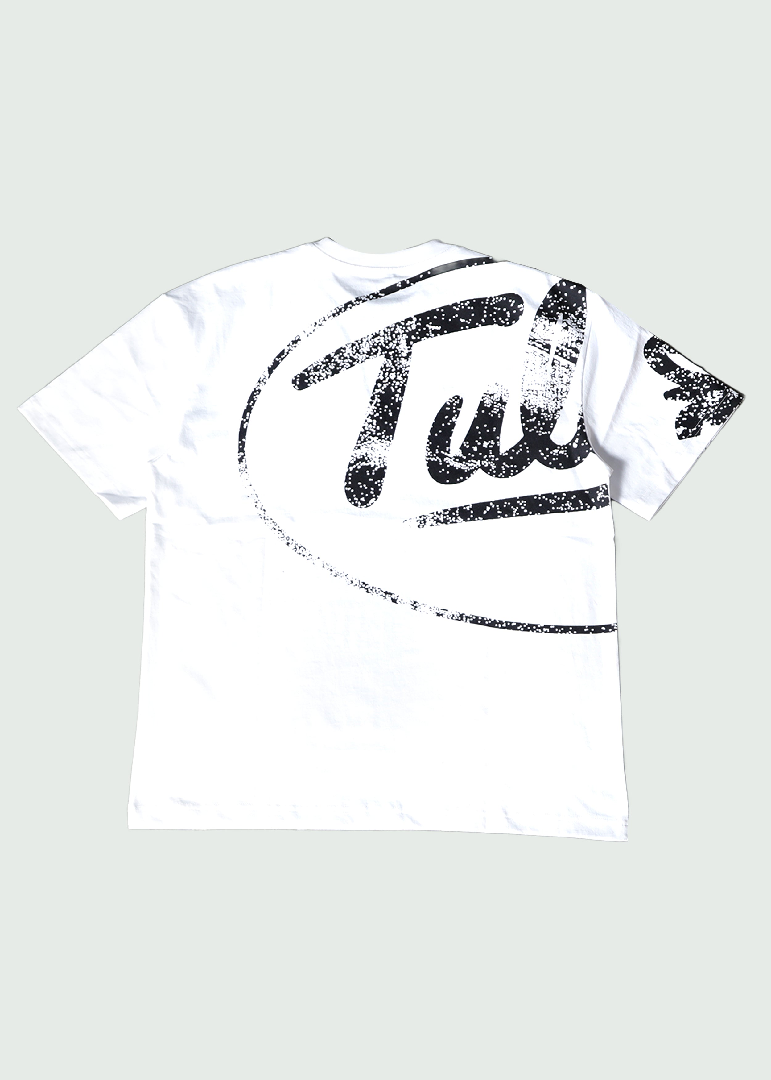 Circled Cursive T-shirt White