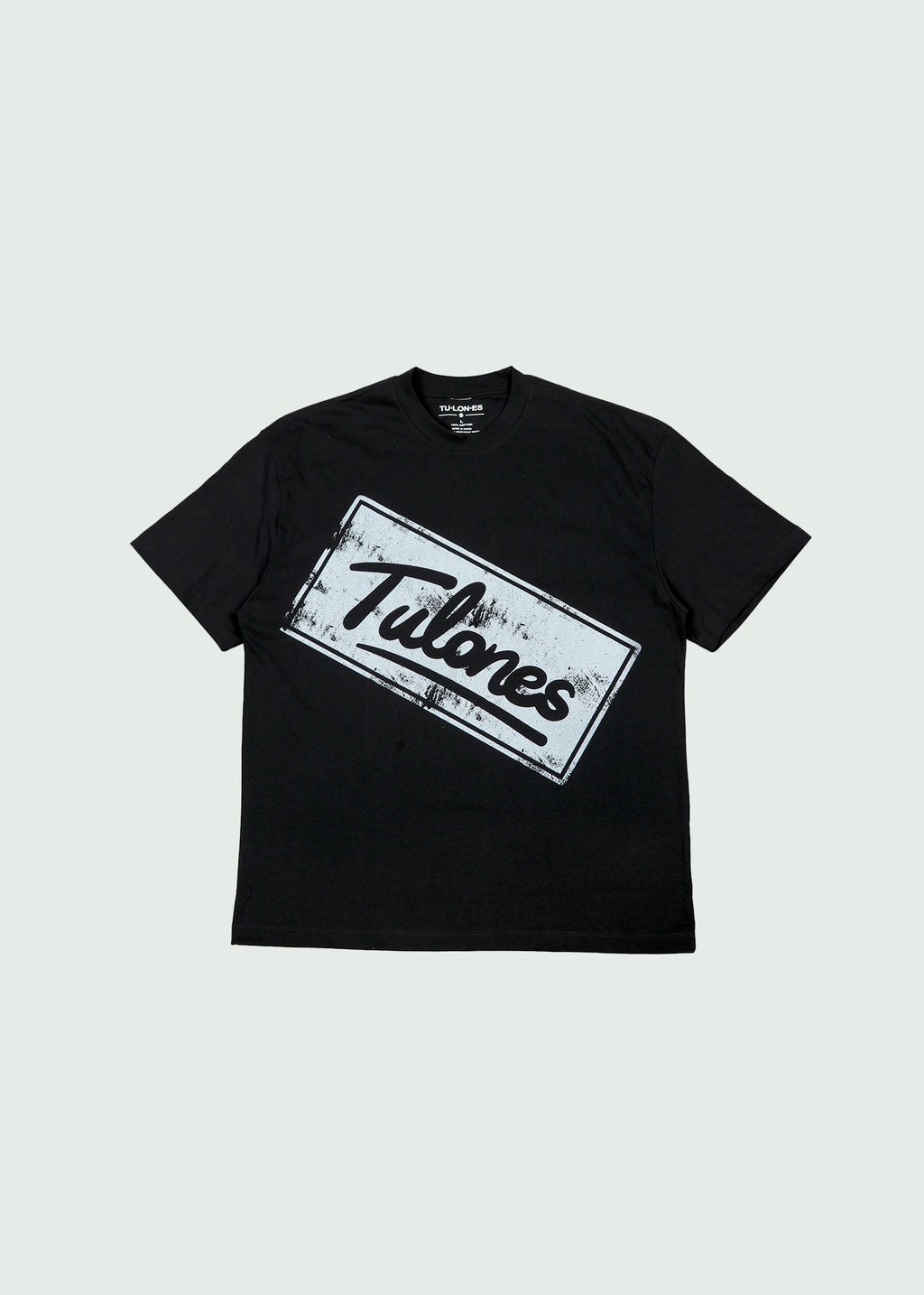Postage Stamp T-shirt Black
