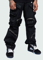 Zipper Wax Cargo Jeans 25