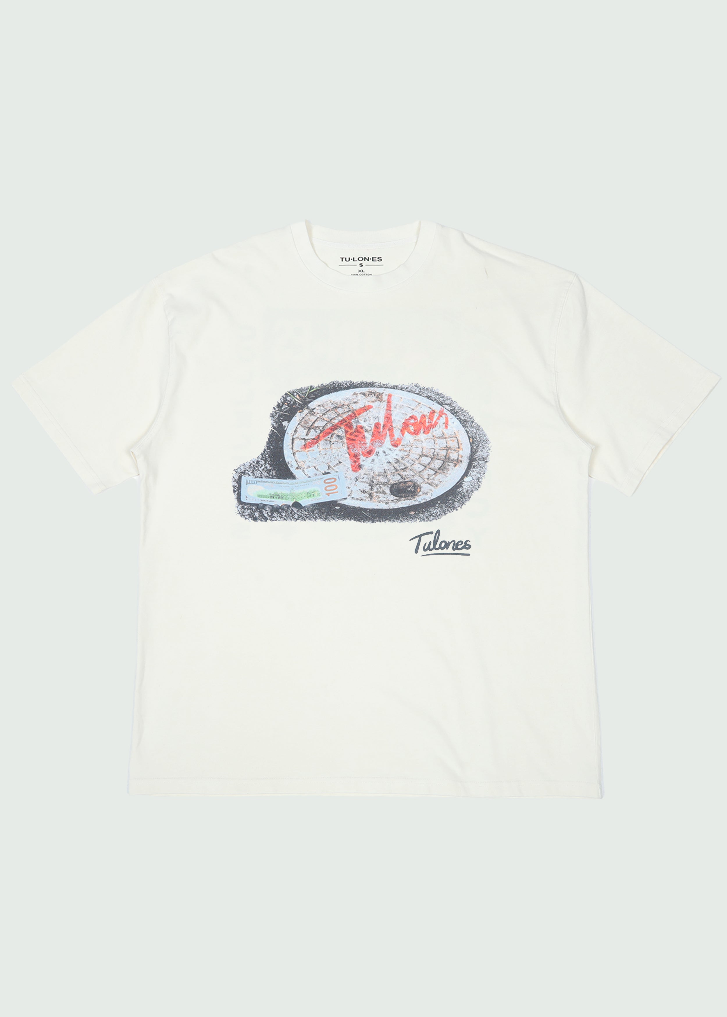 Sewer Plug T-shirt Cream
