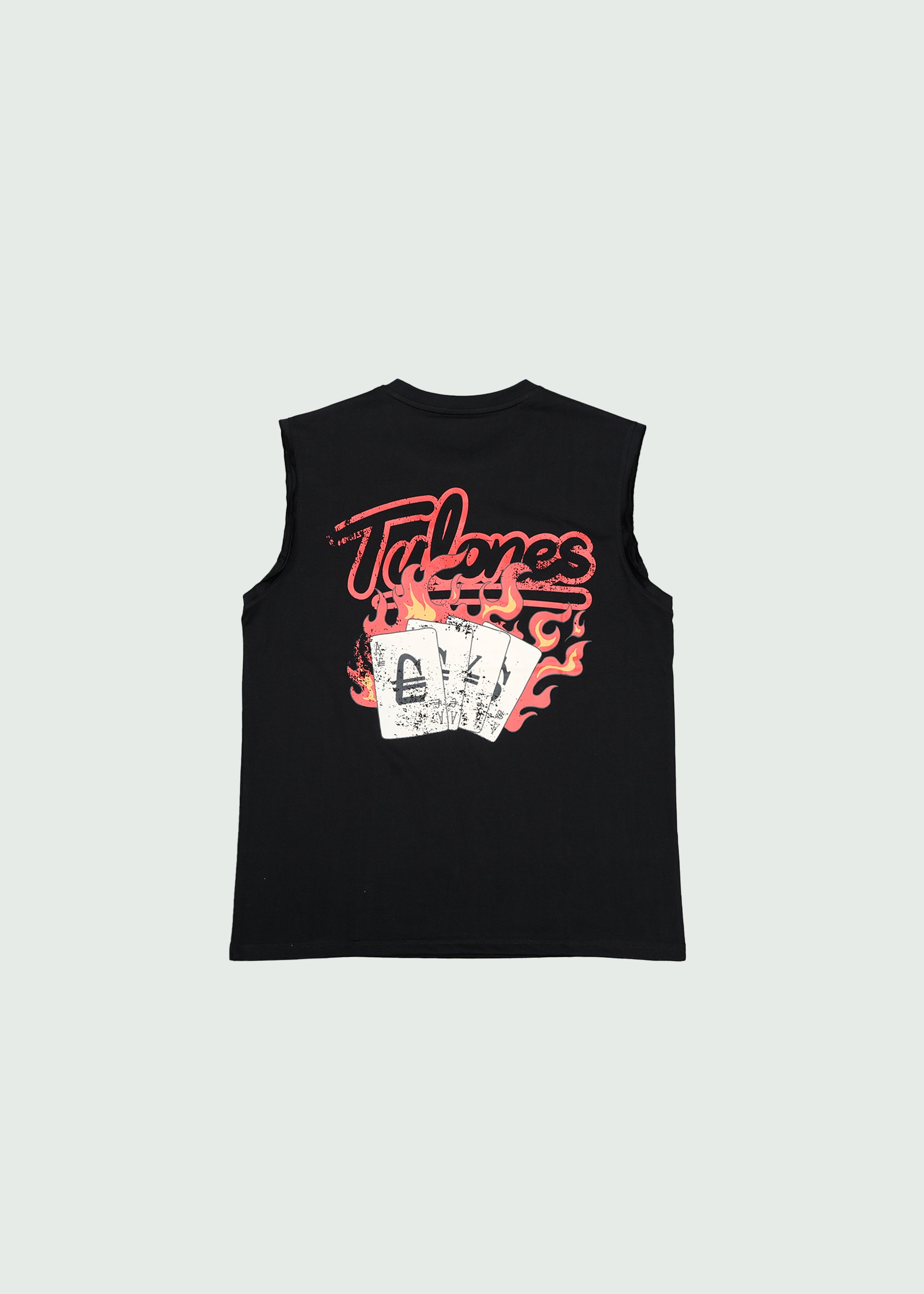 Currency Gamble Cards Cut Off T-shirt Black Secondary image