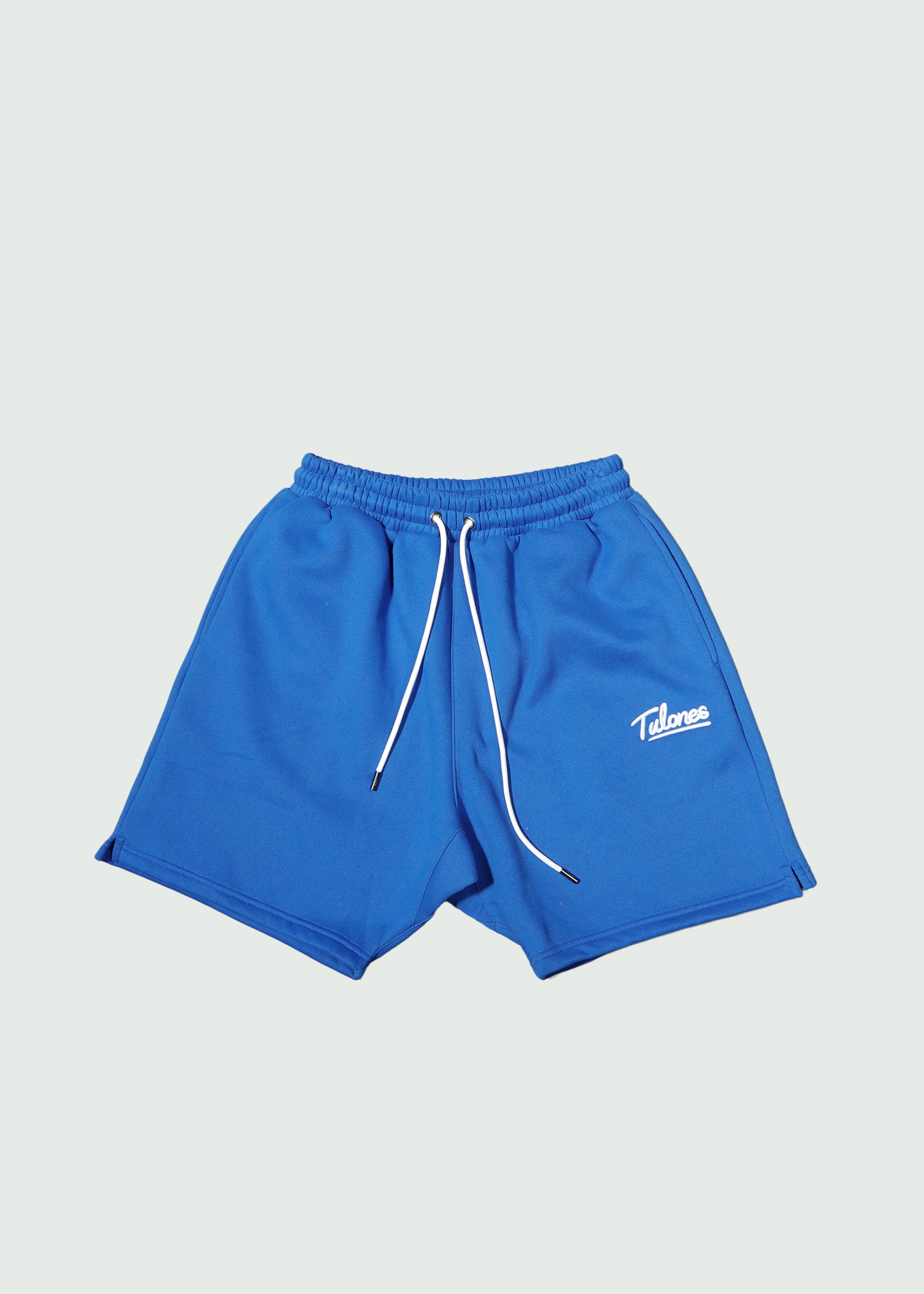 Cursive Staple Logo Cotton Shorts Dark Blue Main image