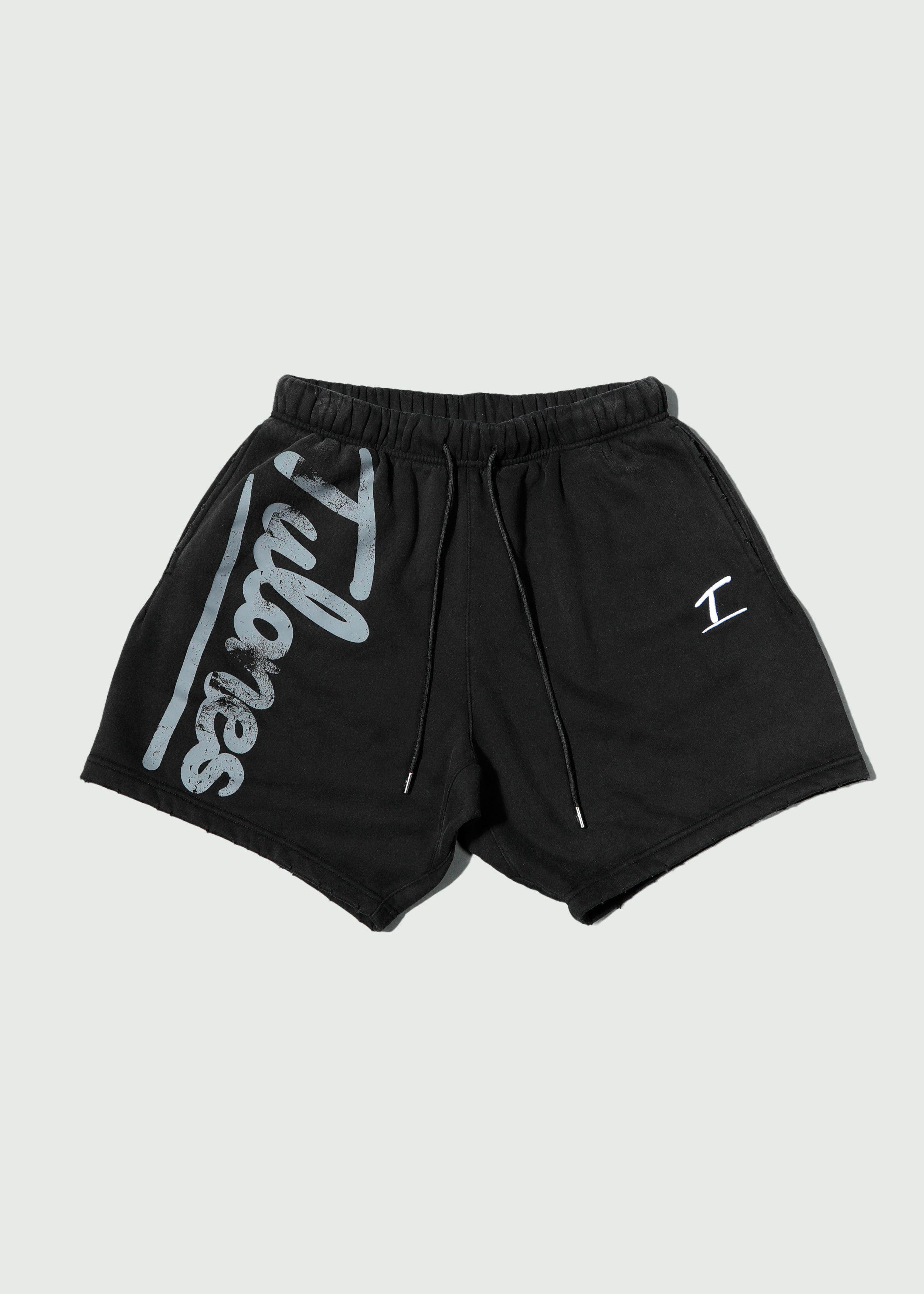 T Underline Classic Cut Off Shorts Black Main image