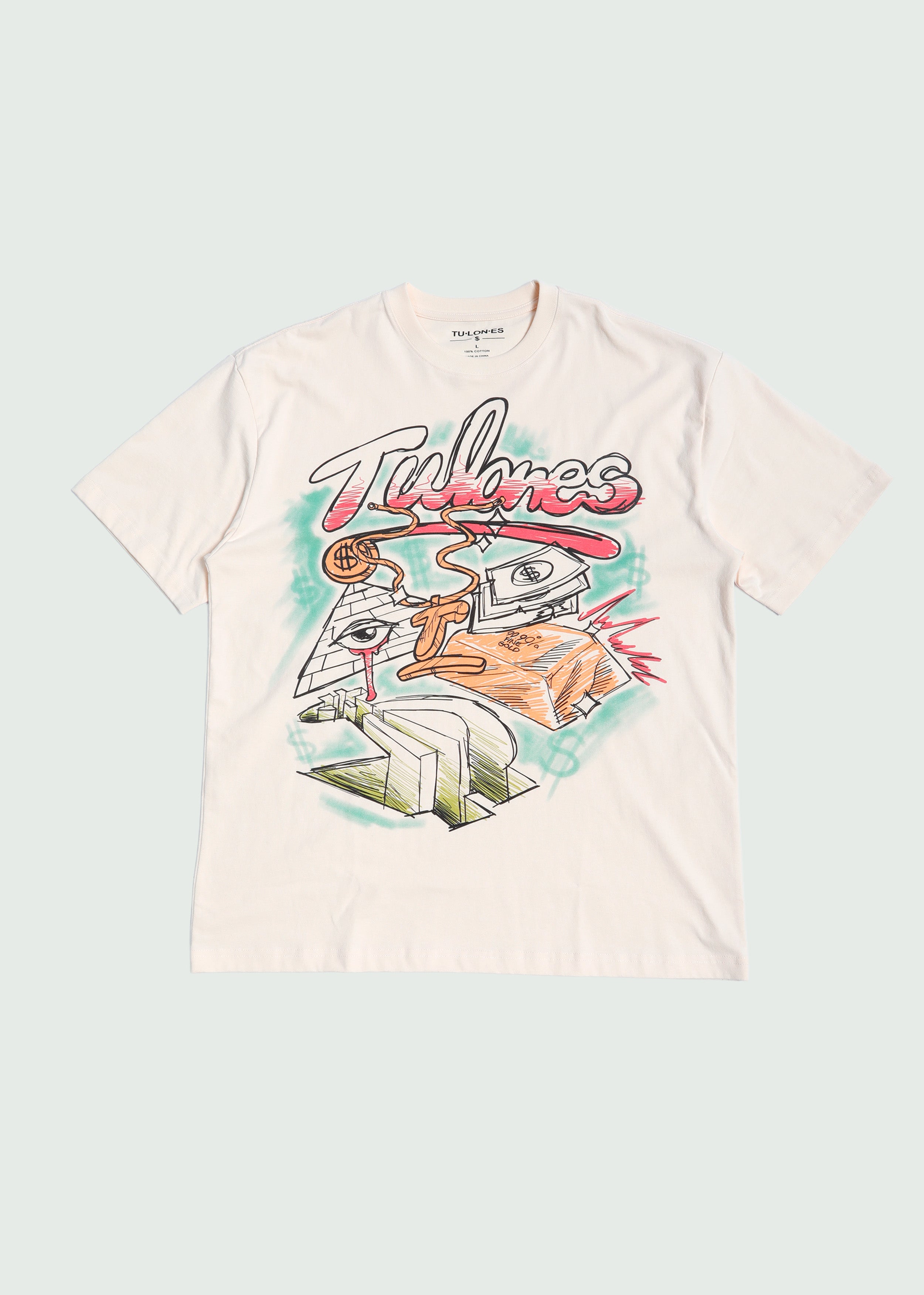 Pyramid T-shirt Tan