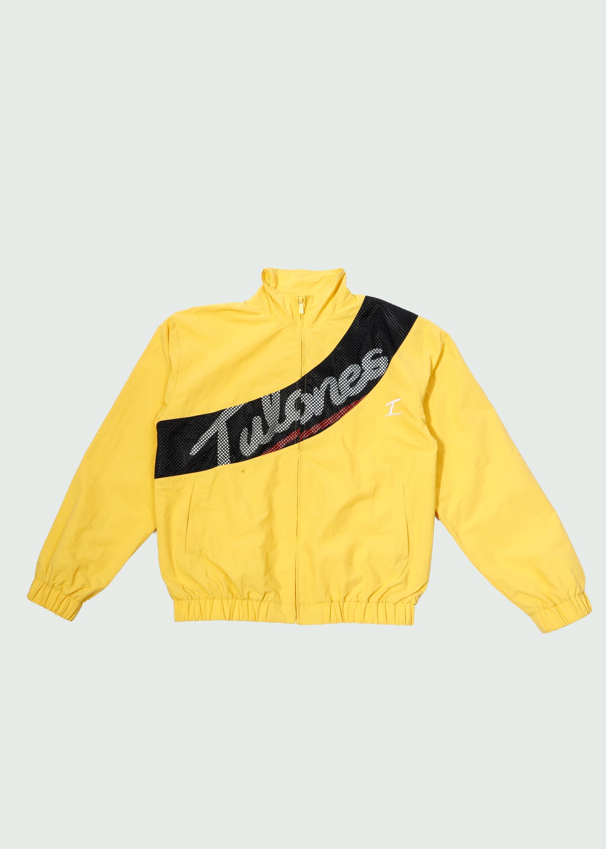 Red Line Mesh Nylon Zip-Up Yellow Main image