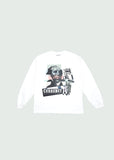 Stacked Frank Long-Sleeve T-shirt White
