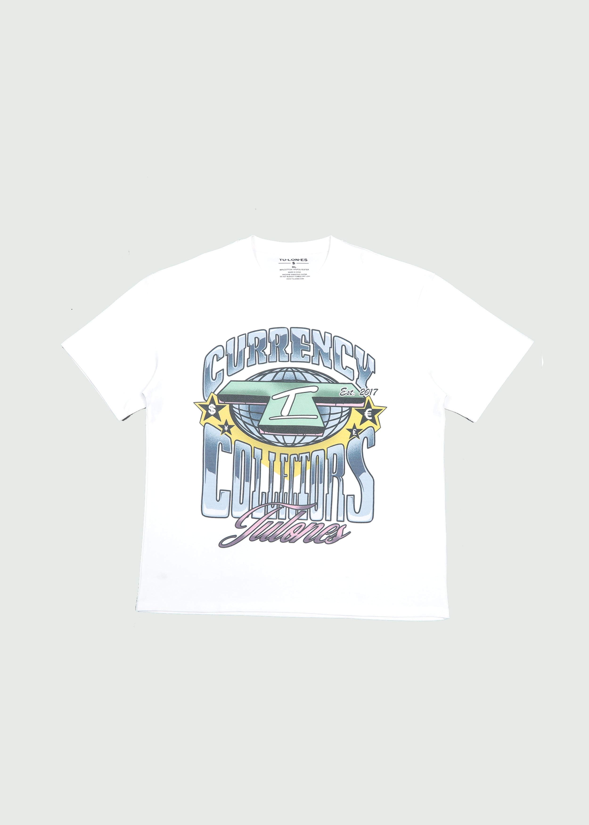 Currency Makes The World Turn T-shirt White