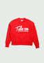 Cursive Crewneck Red