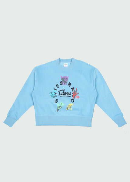 25’ Swiss Franc Baby Blue Crewneck