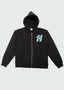 TU•LON•ES Zip Up Hoodie Black